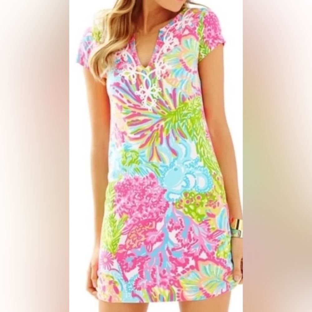 Lilly Pulitzer Brewster Dress More Lovers Coral